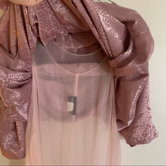 • VINTAGE 80s mauve silky Dress by Move-Jazz • - Picture 9 of 16